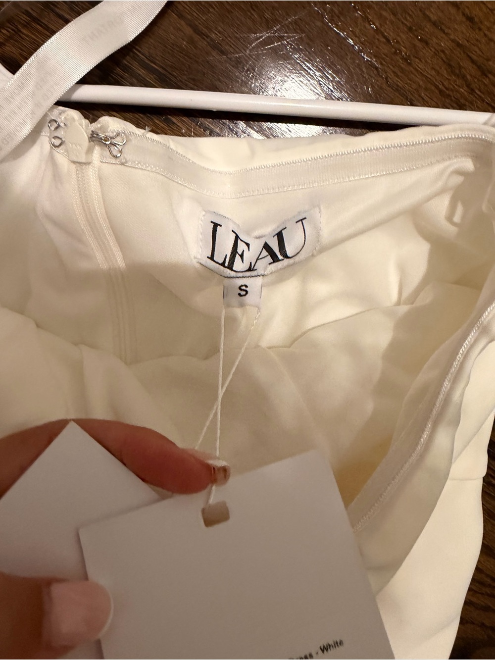 Nwt Leau Bandeu Dress White — image 4 of 4